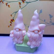 Mucegai de silicon pentru lumânări de Crăciun, dovleac, craniu, gnom, mucegai de mătură DIY, gnom