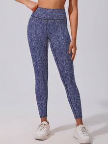 1 Stück Damen Leggings mit hoher Taille und Liftwirkung, Sporthose, Laufhose, Radhose, Fitnessbekleidung, hohe Elastizität, weich & atmungsaktiv, feuchtigkeitsableitend, geeignet für Fitnessstudio, Yoga, Pilates, Outdoor, Lässig, Sport, Laufen, Joggen, Training, Radfahren, Tennis, Badminton, Fußball, Golf