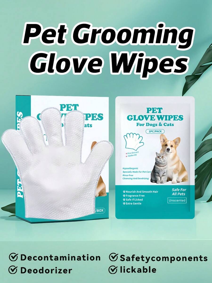 10 piezas Toallitas para mascotas, Guantes de baño sin agua para gatos y perros, Limpieza corporal completa, Hidratante, Limpieza en seco, Toallitas para mascotas, Guantes de baño sin agua, Baño para gatos, Toallitas para mascotas, Perros, Limpieza en seco, Guantes, Eliminación de olores, Desodorización, Solución de limpieza sin agua