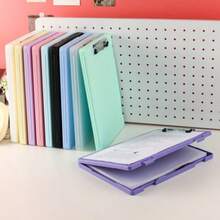 Pasta de arquivo portátil de 1 peça - Várias cores disponíveis - Com caixa de armazenamento e prancheta, quadro de escrita multiuso, armazenamento de arquivos, adequado para armazenamento de arquivos de escritório e estudantes, versátil, fácil de armazenar