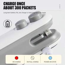 SOKANY Mini Snack Bag Sealing Machine, Food Storage Sealing Machine, Portable Sealing Machine.Cut And Seal 2 In 1, With A Chip Cutter.USB Rechargeable Sealing Machine, Two Functions, Dual-Purpose Bag Sealing/Bag Opening, With Magnetic Suction At The Bottom, Can Be Used As Refrigerator Stickers, Suitable For Household Hot Fans, Sealing Machines, And Thermal Vacuum Sealing Machines.