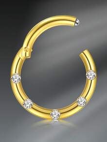 CIZME Pendientes de tuerca de acero inoxidable de 16/20 calibres para cartílago, hélice, piercings, anillos para la nariz, aro para el septum, anillos para el labio, pendientes de espalda plana para mujeres