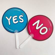 YES NO Hand Held Signs | Interactive English Teaching Tool For Elementary School: Suitable For Teacher's Q&A, Classroom Quizzes, Fun Learning. Can Be Used In Classroom, Multimedia Classroom, After-Class Practice. Quickly Identify Right Or Wrong Answers, Enhance Student Engagement. Essential Elementary School Teaching Supplies