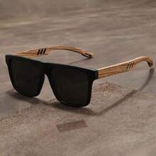 1pc Vintage Walnut-Colored Stylish Unisex Ultra-Light Polarized Eyewear Glasses For Men And Women,School Glasses Accessories