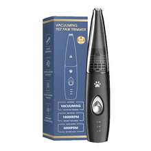 Aparador de Patas para Cães com Sucção a Vácuo, Aparador de Pelos de Patas para Cães e Gatos com 2 Modos, Máquina de Tosa Elétrica Recarregável e Sem Fio, Design de Baixo Ruído, Aparador de Pelos para Patas e Rosto de Gatos, Máquina de Tosa para Cães e Gatos