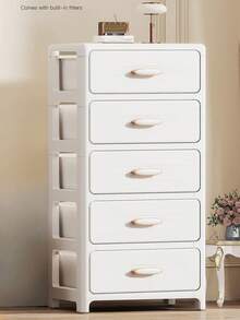 3/4/5/6-poziomowa wielofunkcyjna szuflada z rolkami – składana szafka z pojedynczymi drzwiami – trwała, plastikowa szuflada, oszczędzająca miejsce półka kuchenna na przekąski, napoje, książki, ubrania, odpowiednia do kuchni, salonu, gabinetu i łazienki