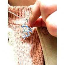 Dragon Necklace Stainless Steel Dragon Necklace Glow In The Dark Dragon Necklace For Women Men Summer Graduation Necklace Jewelry Gift-513651 - 01藍色 - 查看 4