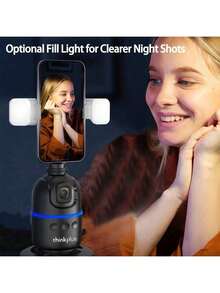 Lenovo Gimbal thông minh H1C: Vẫy tay và chụp, Theo dõi cử chỉ khuôn mặt, Xoay 360°, Ổn định hình ảnh ba trục, Theo dõi không lo lắng, Màu đen - màu đen - Xem 6