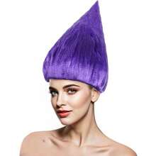 Cone - Shaped Wig: Perfect For Halloween Cosplay, Themed Party Shenanigans, And Recreating Iconic Fictional Characters - Multicolor - View 19