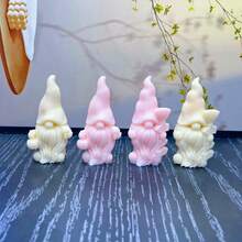 Mucegai de silicon pentru lumânări de Crăciun, dovleac, craniu, gnom, mucegai de mătură DIY, gnom