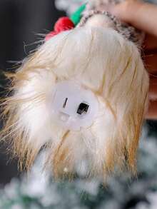 1pc Christmas Light Pendant Glowing Dwarf Doll Holiday Table Centerpieces Xmas Gnome Decoration Adorable Doll Pendant Elder Small Hanger Acrylic Household