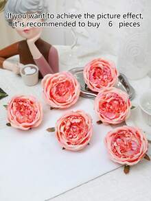 一套 6 件 15X20CM 奥斯汀玫瑰花头装饰品，适合婚礼派对、新娘送礼活动、生日单身派对、家庭聚餐、感恩节、万圣节、圣诞节和其他节日派对。 - 彩色 - 查看 7