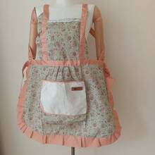1pc Women's Apron, Household Kitchen Wipe-Clean Fashionable Princess Cooking Apron (There May Be Some Color Difference Due To Photography Equipment And Lighting)