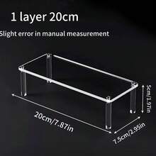 Suport/raft de depozitare acrilic! Decorațiuni pentru cameră. Poate expune parfumuri, rujuri, bijuterii, păpuși mici, ochelari etc. Poate fi folosit și pentru a plasa obiecte la petreceri. O alegere excelentă pentru a oferi cadouri de Halloween, Ziua Națională, Crăciun și alte festivaluri!