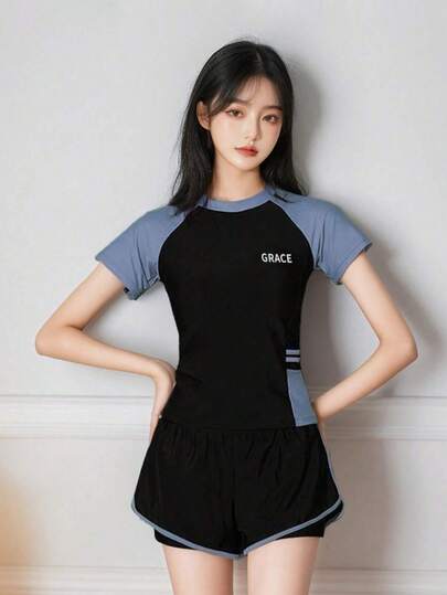 温泉 ビーチ 水着 レディース セパレート2点セット お腹カバー スリム見え 紫外線カット 日焼け防止 控えめデザイン 速乾素材 調整可能ストラップ ヒップカバー 胸元サポート S～XLサイズ 洗濯機対応 リゾート 水泳トレーニング 夏 海 プール