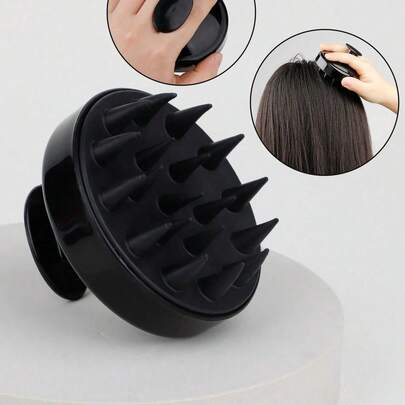 1pc Silicone Shampoo Scalp Massager, Shower Hair Brush, Soft Comb Head Cleaning Massaging Tool,Hair Brush,Comb,Hair Tools,Hair Products And Accessories For Barber Salon Beauty Travel Essentials,Back To School,Travel Holiday Essentials,Hair Accessories For Women, Home Decor, Party & Christmas Storage