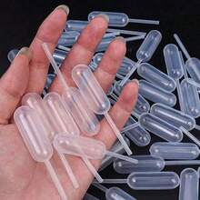 50pcs Dropper Straw, Cake Dropper, Dessert Dropper Plastic Squeeze Transfer Dropper Dropper