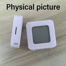 1/2/3/4个装迷你数字温湿度计，室内温湿度监测器，带显示屏，白色