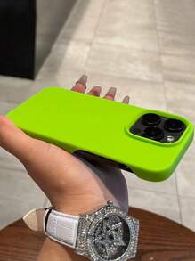 Minimalist High-End Frameless Heat Dissipation Green Phone Case Compatible With IPhone 17 Pro Max/17 Pro/17 Air/17/16 Pro Max/16 Pro/16/16 Plus/15/15 Pro Max/15 Pro/15 Plus/11/12/13/14 Pro Max/XS/XR/11 Pro/11 Pro Max/12 Pro/12 Pro Max/13 Pro/13 Pro Max/7 Plus/14 Pro/14 Pro Max/14 Plus/7 Plus/8 Plus/8/SE2, Creative Design For Men And Women