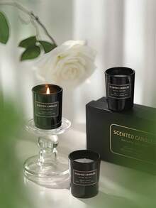 3个创意沙杯蜡烛盒，香薰蜡烛，采用天然大豆蜡制成，提供多种香型供您选择。纯天然植物香氛，花果香调，适用于婚礼装饰、瑜伽、冥想、放松身心以及纪念品。送女友、礼物、母亲节、女生、情人节礼物