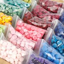 200 颗/包八角形封蜡珠，用于印章、手工制作卡片信封装饰、婚礼请柬、礼品包装、信封封口、派对请柬、剪贴簿、火漆封蜡珠 DIY - 多色 - 查看 2