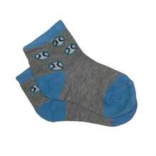 Kit 4 Meias infantil masculina anti-derrapante - ENVIO IMEDIATO - Damasco - Visão 7