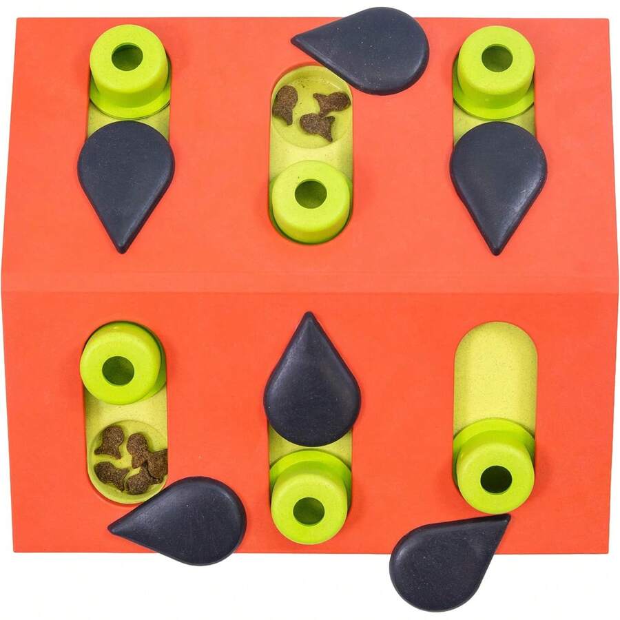 2026 Nina Ottosson Buggin' Out Puzzle & – Interactive Puzzle Feeder Indoor Cats, 16 Hidden Treat Compartments, Slow Feeder, Durable & Easy-Clean - 甜瓜狂熱 - 查看 1