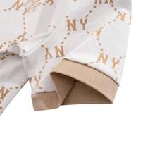 MLB فستان رياضي نسائي بتصميم رفيع مطبوع بشعار DIA، فستان كاجوال مريح - العاج - مشاهدة 5