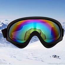 1pc This Goggle Isn't Just For Skiing – It's Your All - Weather, All - Activity Shield. Block Wind, Dust, And Debris While Skiing, Biking, Climbing, Or Working. The Tough Frame And Sealed Design Keep Your Eyes , No Matter The Sport. One Goggle, Endless Adventures.The Rainbow - Tinted Lens Looks Awesome And Blocks Harsh UV Rays. On Bright Ski Slopes Or Sunny Climbs
