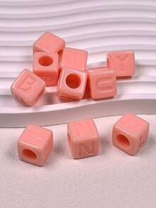 10 قطع من خرز الأحرف الملون من الأكريليك بقطر 12 مم، لصنع المجوهرات DIY، مناسب كهدايا للأصدقاء