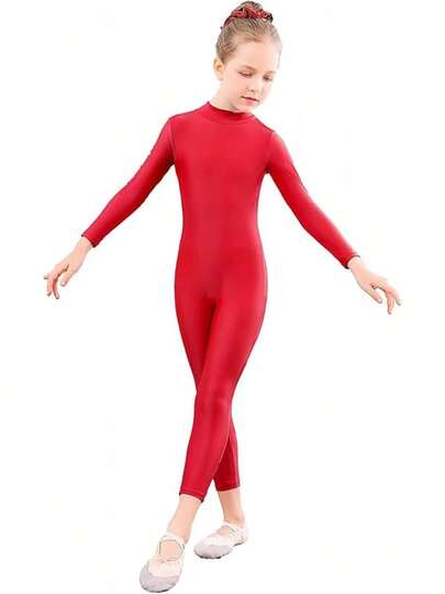 Girls Gymnastics Leotards Long Sleeve Unitards Toddler Ballet Leotards Kids Costumes Girls