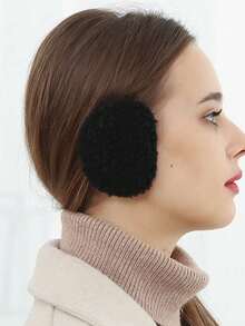 1 对冬季羊毛耳套，温暖毛绒耳罩，可拆卸耳罩，男女适用 - 彩色 - 查看 3