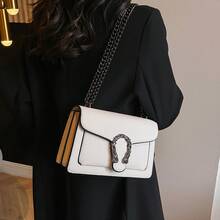 2025 New Fashion Chain Bag Single Shoulder Crossbody Small Square Bag - 白色 - 查看 5