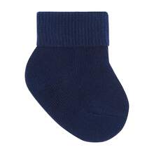 Plain Socks With Cotton Trim For Boys And Girls - 藏蓝色 - 查看 1