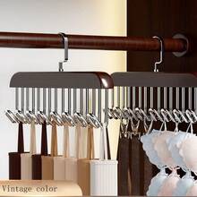 1 Peça Cabide Multifuncional de Madeira em Onda com 8 Ganchos, Material de Madeira Não Acabada, Suporte de Armazenamento de Roupa Íntima Economizador de Espaço para Sutiãs e Alças