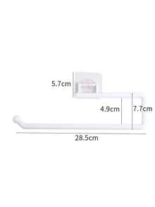 Tissue Paper Holder, Bathroom Toilet Paper Roll Holder, Wall-Mounted No Drilling Required, Multi-Purpose Wrap Organizer, Towel Rack