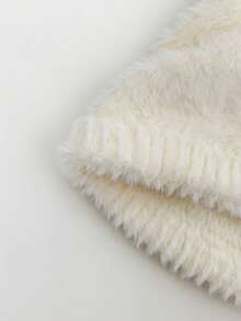 1 pièce Chapeau tricoté noir avec oreilles de chat et petite queue, automne/hiver - Multicolore - Voir 11