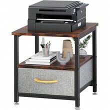 Mesas De Noche Buró Para Recámara Con Estantes Minimalista Mesa De Centro Con Cajón Mesa De Noche Mesa Auxiliar Mesas Para Jardín Con Cajón Mesa De Noche Mesas Laterales - Granate - Ver 3