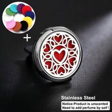 New High Quality Stainless Steel Car Perfume Diffuser Car Clips Pendants Lockets Perfume Essential Oil Diffuser Car Vent Clip Aroma Diffuser Interior Decor Stainless Steel Long-Lasting Air Freshener Aromatherapy Accessories - Silver - View 21