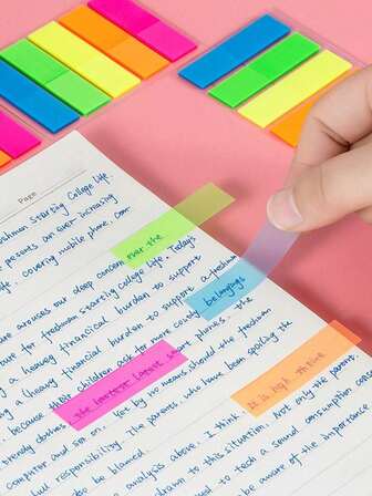 1/2/5/10 Books [100 Sheets Each] Random Color Round Waterproof Transparent Stickers, Self-Adhesive Kitchen Label Stickers Suitable For Various Kitchen Gadgets,Semi-Transparent Page Marker & Sticky Notes For Office & School Supplies Back To School Wall Decor Room Decor Wall Stickers Wall Sticker Home Decor