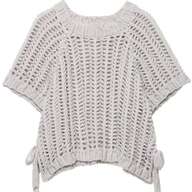 ZEVITY Pull tricoté décontracté avec laçage latéral et découpes ajourées pour femmes, design avec fente à l'ourlet et lien, tricot épais, SW2515, automne/hiver