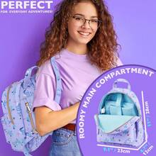 Disney Stitch Backpack Faux Leather Rucksack Fashion Mini Daypack Shoulder Bag Purse Eeyore Gift - Purple - View 2