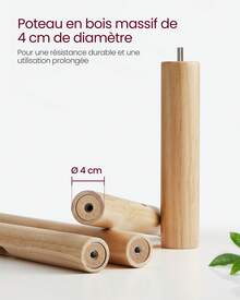 VASAGLE Coat Racks - Yellow - View 3