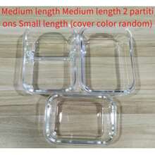 1pc Microwave Friendly Glass Food Container, Thermal Lunch Box. Note: Lid Cannot Be Heated. - Multicolor - View 22