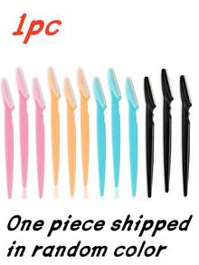 100 件眉毛修剪器、脱毛刀、带防刮保护装置的脱毛刀、面部和身体毛发修剪器、长柄眉毛修剪器、女士脱毛工具、身体毛发修剪器和面部和眉毛剃须刀、长柄锋利刀片简易眉毛修剪工具 - 黑色 - 查看 12