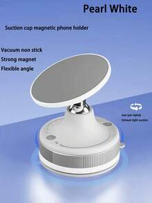 2025 New 360 Rotating Aluminium Alloy Magnetic Attraction Vacuum Suction Cup Car Mobile Holder Portable New Design Folding Phone Holder One-Handed Operation Full Range And Multi Angle Adjustment For Vehicle, Desk, Wall - Multicolor - View 10