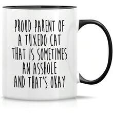 Retreez Funny Mug - They Call Me Daddy Lovers 11 Oz Ceramic Coffee Mugs - Funny, Sarcastic, Motivational, Inspirational Birthday Gifts Husband, Boyfriend, Friends, Coworkers, Dad, Father - CAT019 - 白色馬克杯,黑色手柄和內膽 - 查看 13