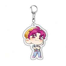 Sa-Ja Boys, Kpop, D-Emon Cartoon Keychain, Cute Keychain Suitable As Bag Pendant, Collection Display, Thoughtful Gift For Friends, Christmas Gift, Birthday Present - Multicolor - View 10