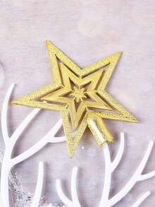 1 Piece Of Christmas Tree Star Decoration, Three Sizes Ranging From 3.94 Inches To 7.87 Inches, Creating A Festive Atmosphere, Three-Dimensional Stars, Decorations, Scene Decorations, Room Decorations, Home Decorations, Window Decorations, Pendant Decorations, For Holiday Parties. - Multicolor - View 8