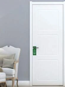 1/2 pezzi Cartello di Legno "BUSSARE PER FAVORE" e "NON DISTURBARE", adatto per sala riunioni, studio, camera da letto, hotel, bagno, reversibile (7.87*3in/20*7.6cm)